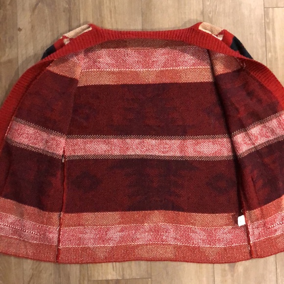 Like new! - AZTEC Print Open Placket Knit Cardi Sweater - Picture 5 of 10
